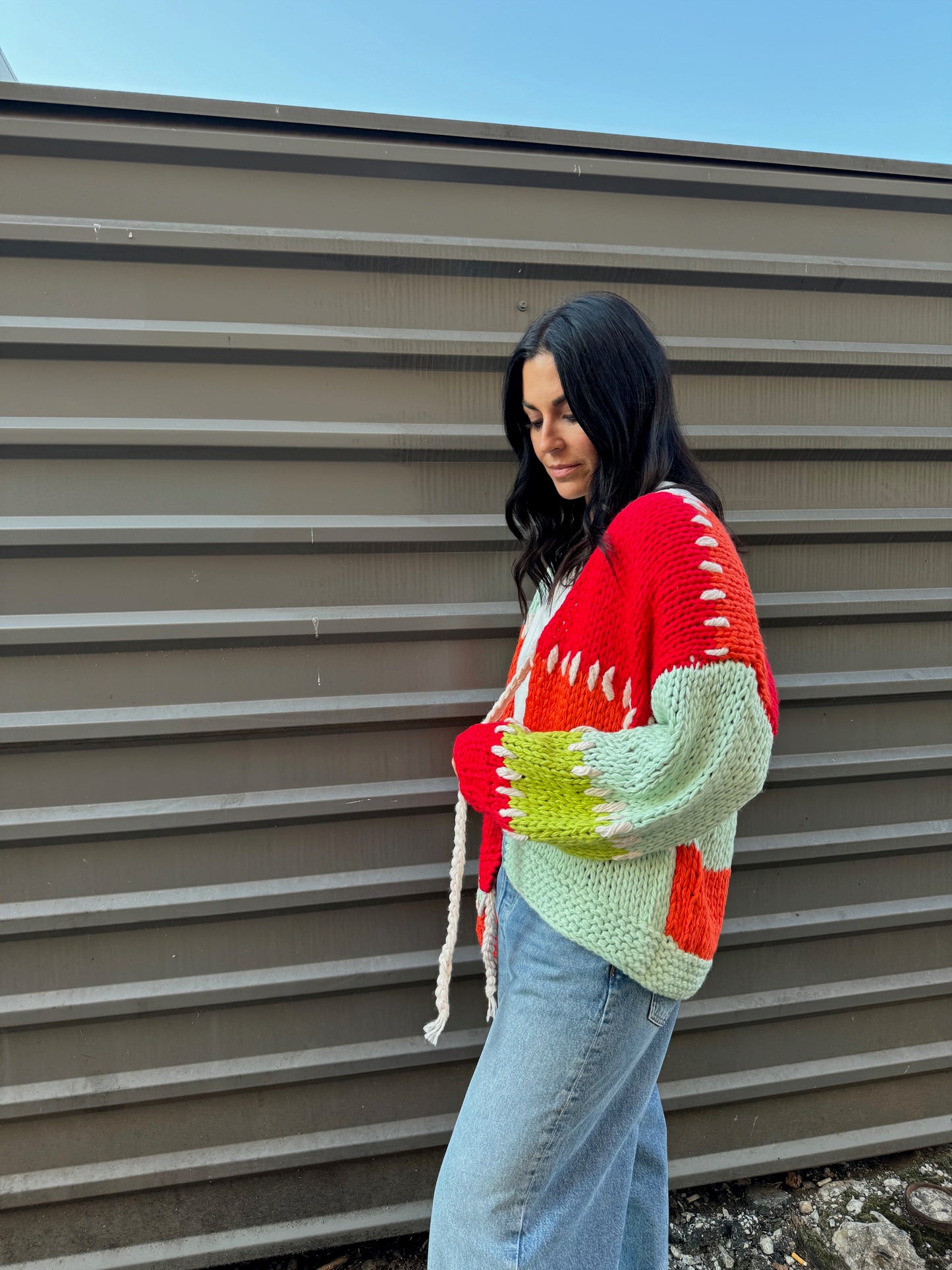 SUNRISE TIE-FRONT CARDI