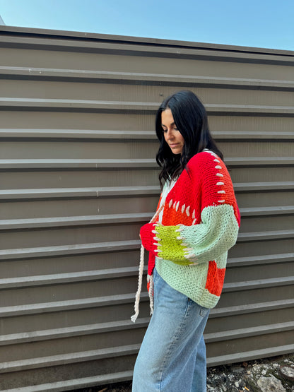 SUNRISE TIE-FRONT CARDI