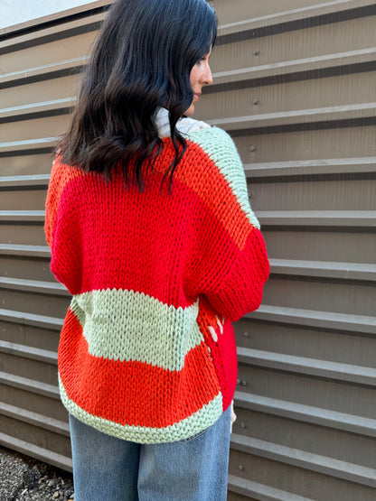 SUNRISE TIE-FRONT CARDI