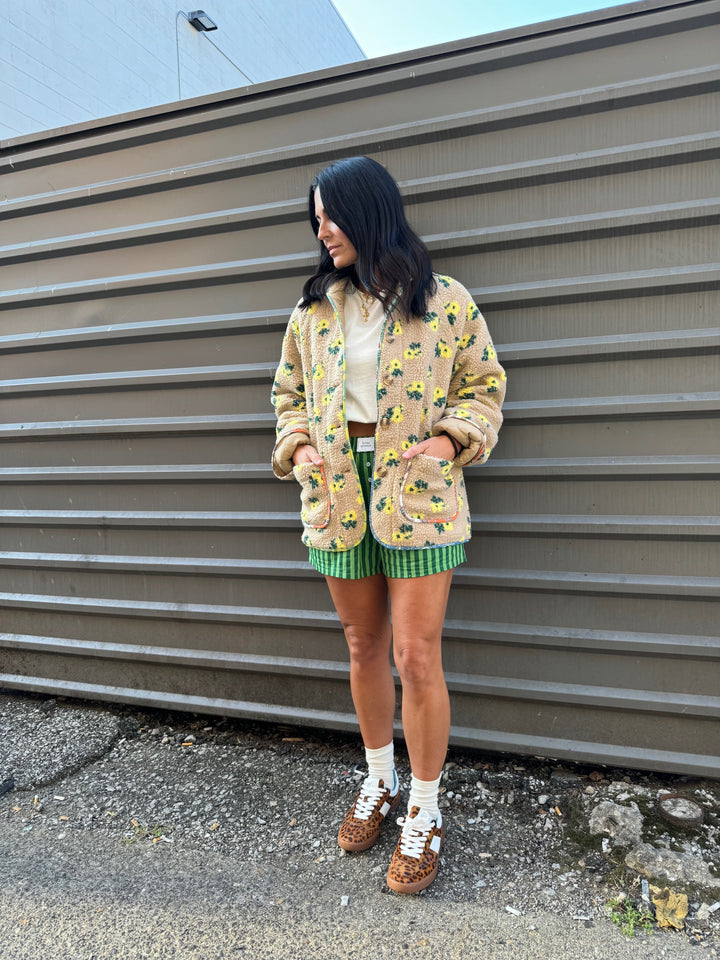 reversible floral quilted jacket