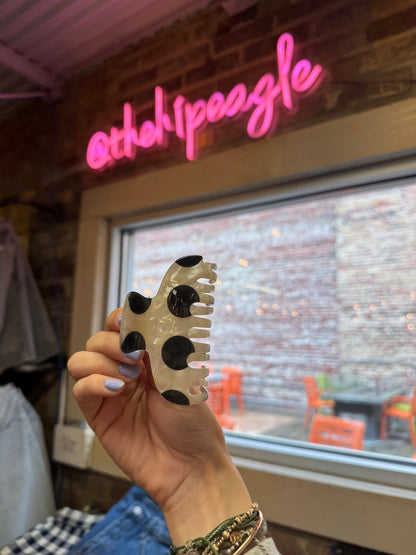 POLKA DOT CLAW CLIP