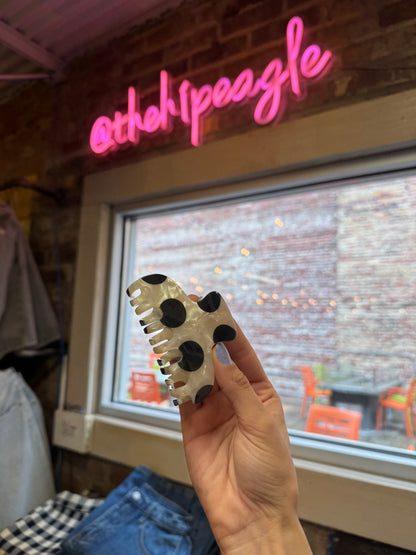 POLKA DOT CLAW CLIP
