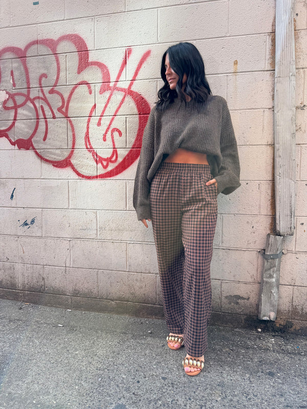 PLAID PERFECT BOXER PANT