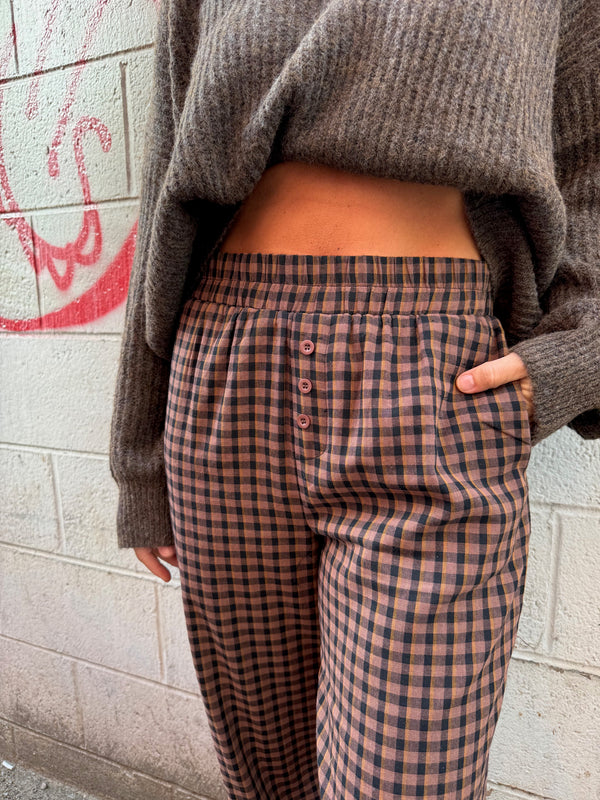 PLAID PERFECT BOXER PANT