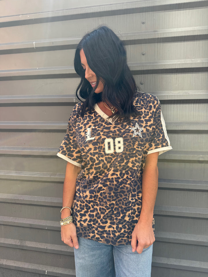 HUNTING FOR THE W LEOPARD JERSEY TEE