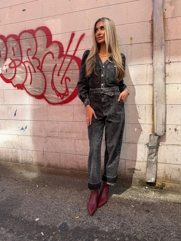 BEST DRESSED DENIM JUMPSUIT