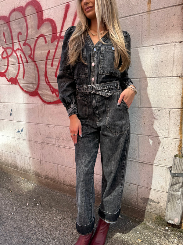 BEST DRESSED DENIM JUMPSUIT