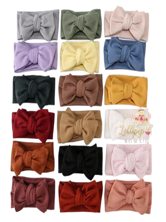 LOLLIPOP CHIC BOWTIQUE TEXTURED BOW KNOT HEADWRAP
