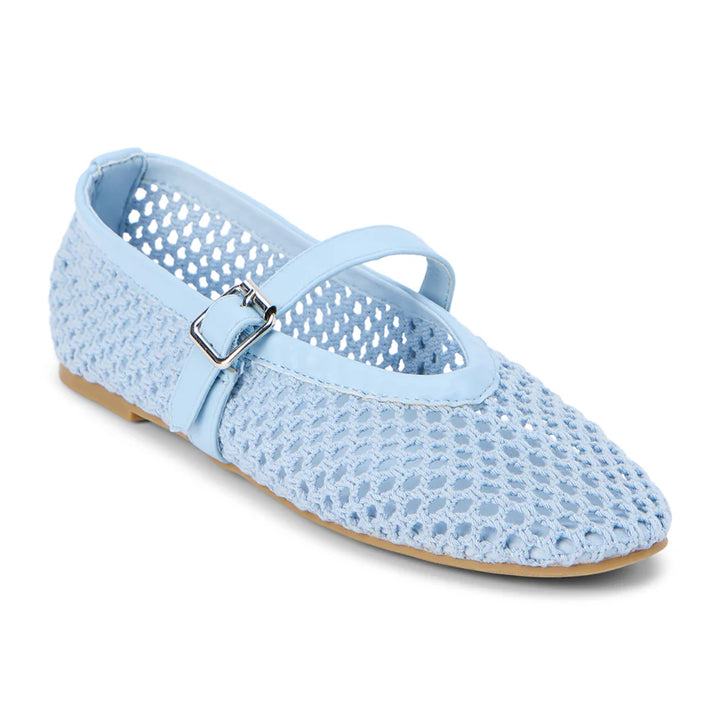 IT GIRL MESH BALLET FLAT X POWDER BLUE