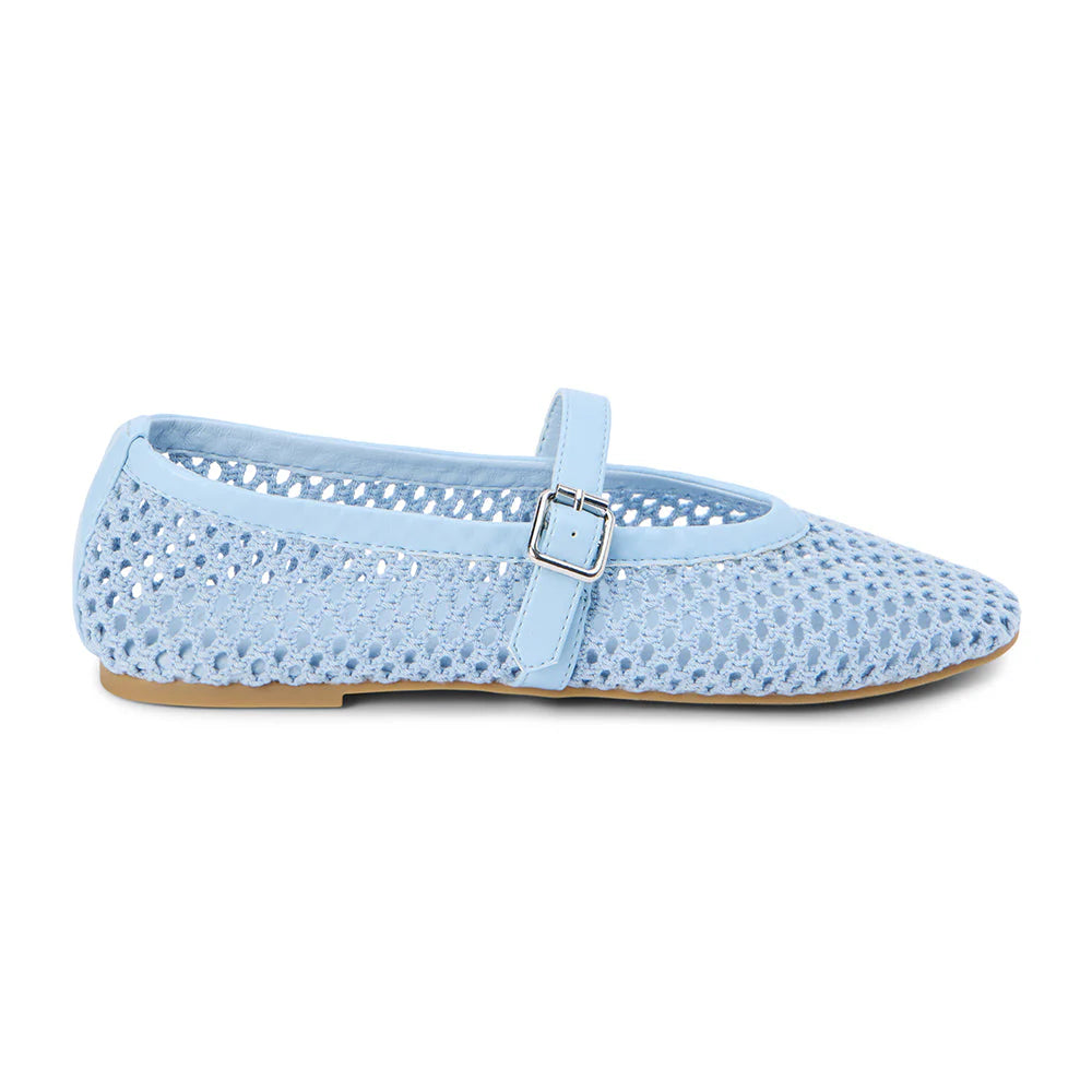 IT GIRL MESH BALLET FLAT X POWDER BLUE