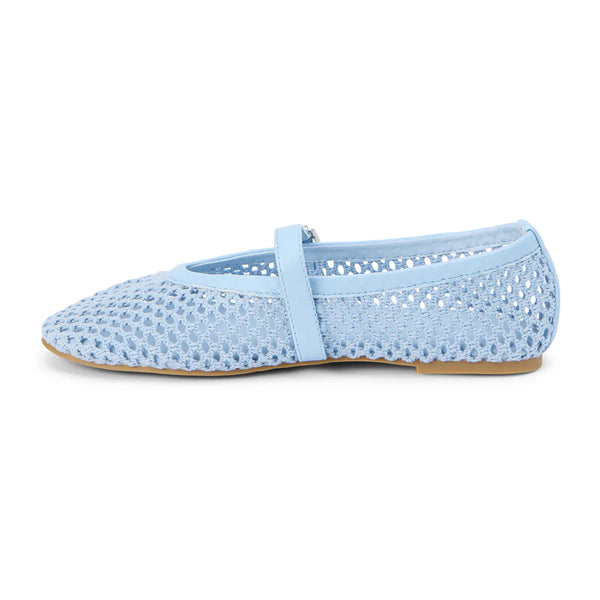 IT GIRL MESH BALLET FLAT X POWDER BLUE