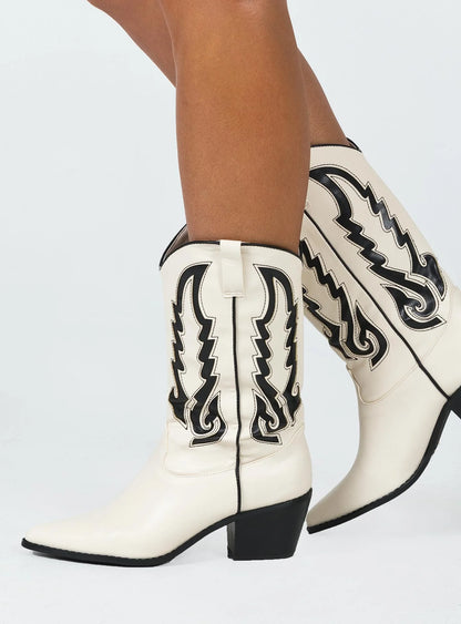 BILLINI NORVA IN BONE WITH BLACK CONTRAST - THE HIP EAGLE BOUTIQUE