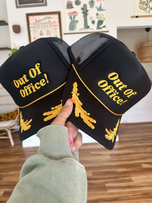OUT OF OFFICE FOAM TRUCKER HAT
