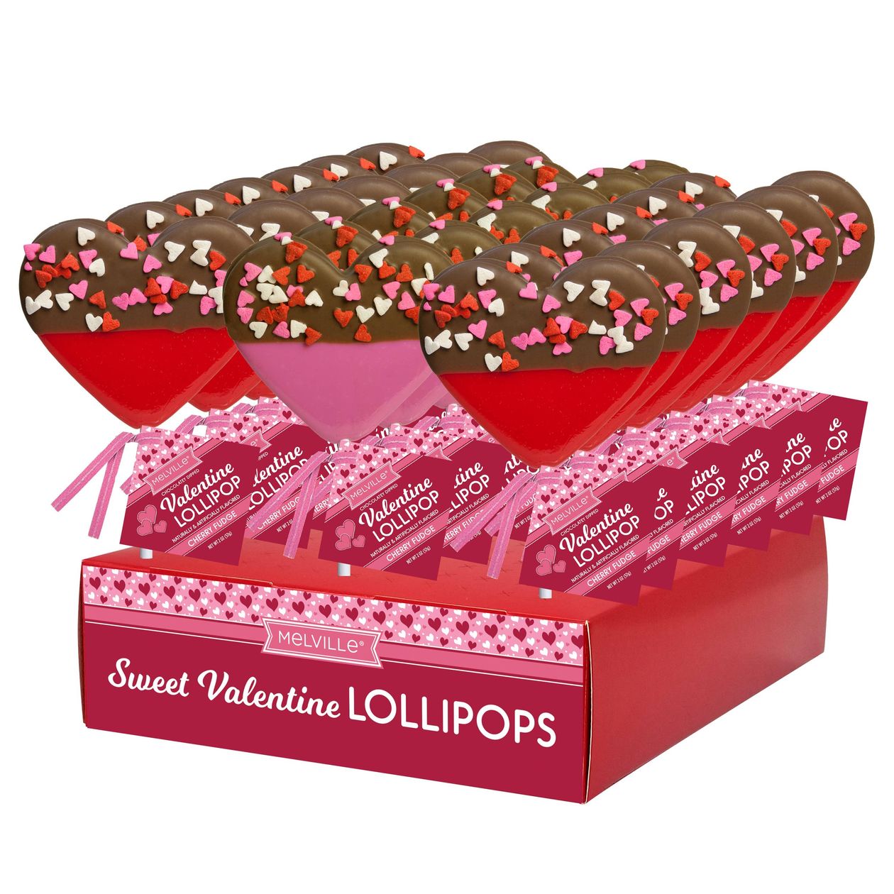 VALENTINE CHOCOLATEY DIP & CONFETTI POPS