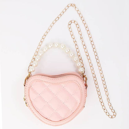 MINI QUILTED LEATHER PURSE X PINK