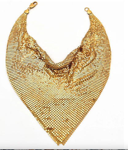 BANDANA SCARF CHAIN NECKLACE X GOLD