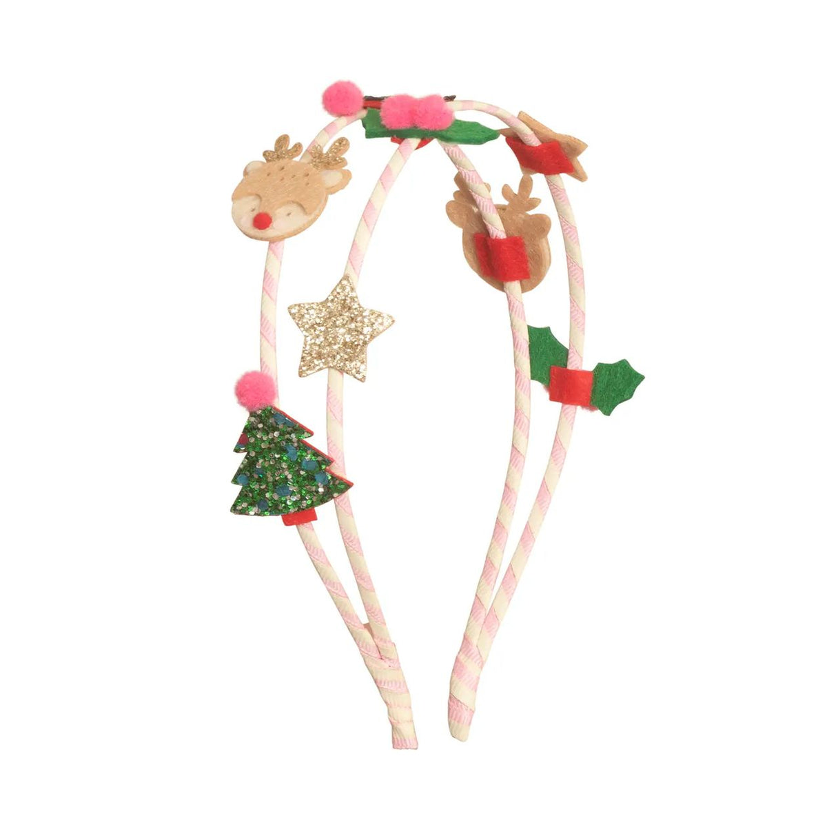 FESTIVE CHRISTMAS DOUBLE HEADBAND