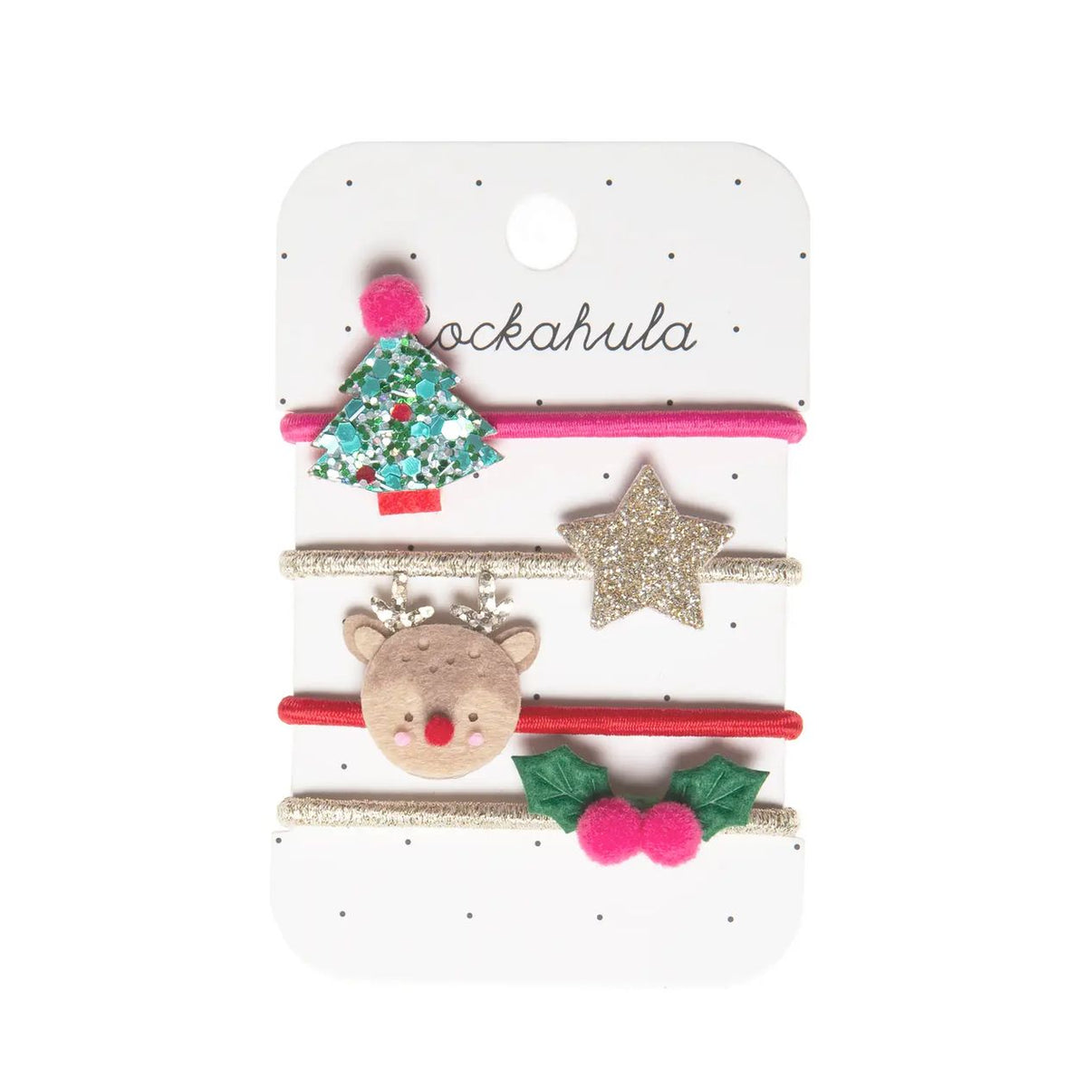 FESTIVE CHRISTMAS PONYTAIL TIES