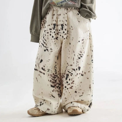 SNOW LEOPARD LITTLE REBEL BAGGY PANTS