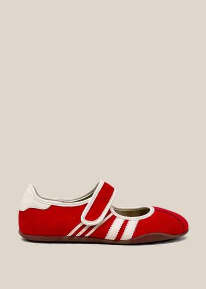ROWDY RED MARY JANE FLATS