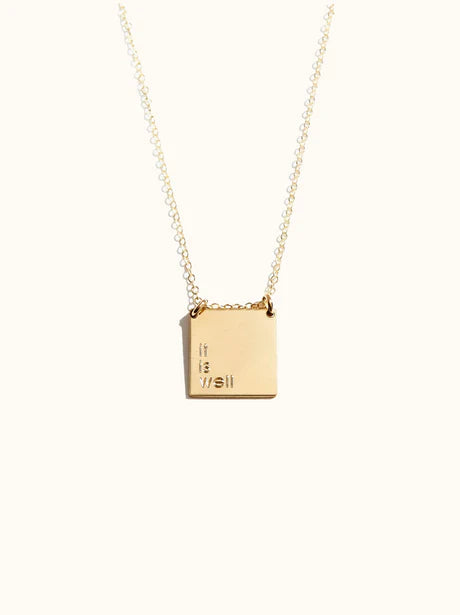 ABLE IT IS WELL GOLD-FILLED NECKLACE