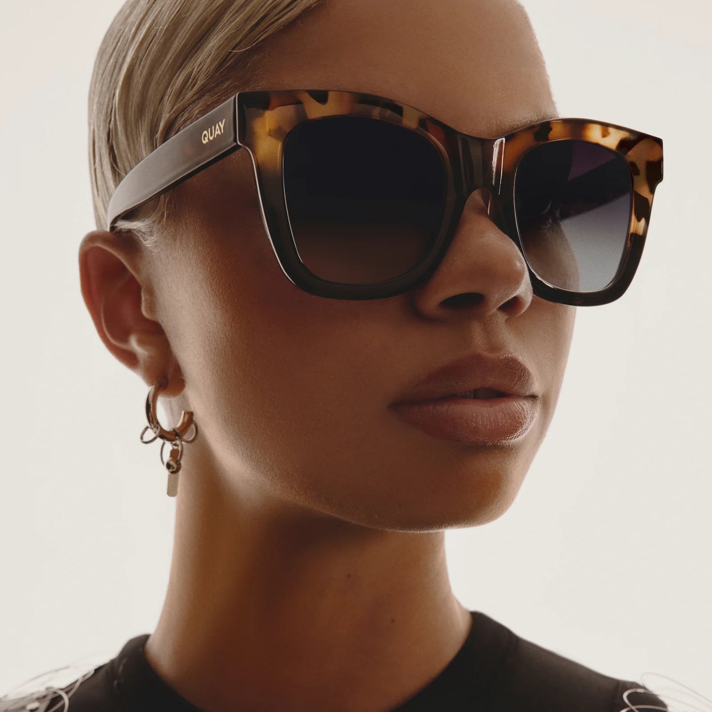 QUAY AFTER HOURS SUNNIES X TORTOISE BLACK