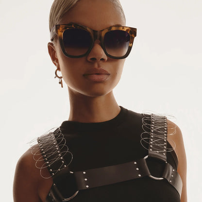 QUAY AFTER HOURS SUNNIES X TORTOISE BLACK