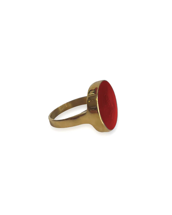 BOYS LIE LOVE NEST RUBY RESIN RING