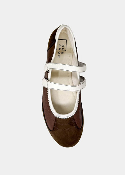 SALOME MARY JANE BALLET SNEAKER X BROWN
