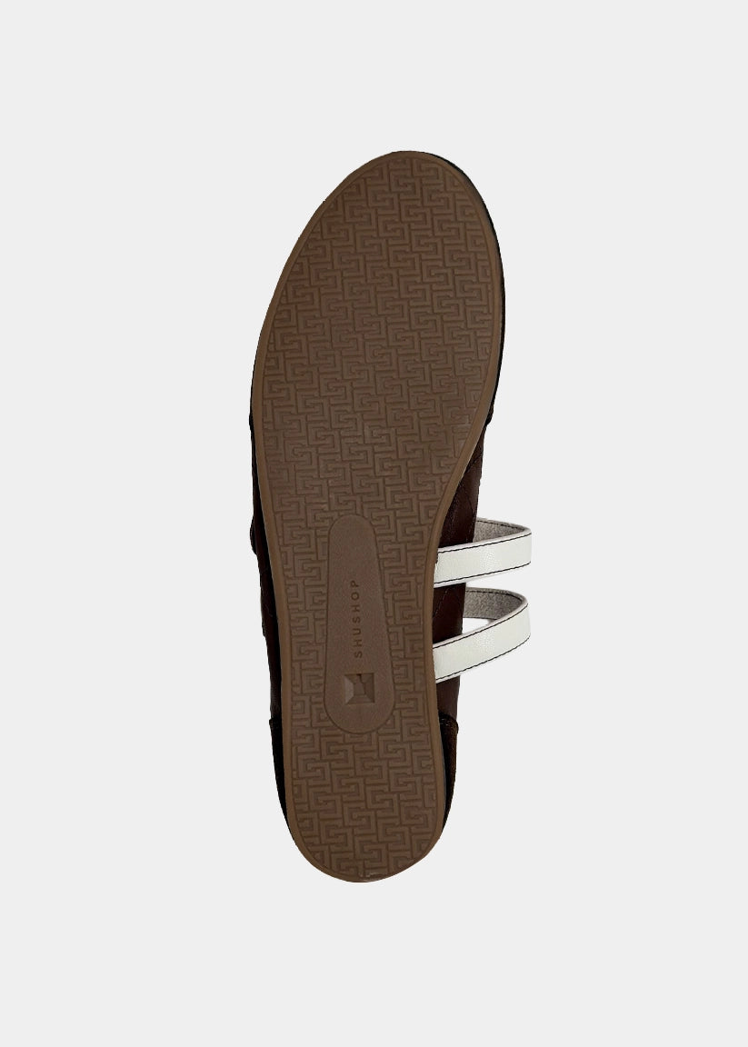 SALOME MARY JANE BALLET SNEAKER X BROWN