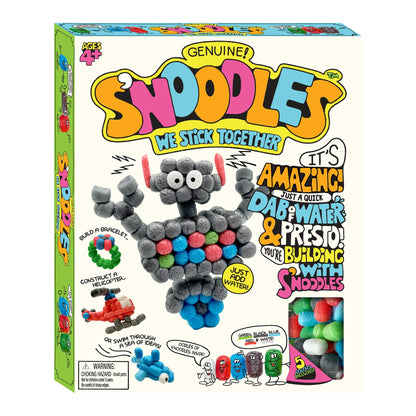 Colorful craft kit box featuring foam ball building pieces in five colors