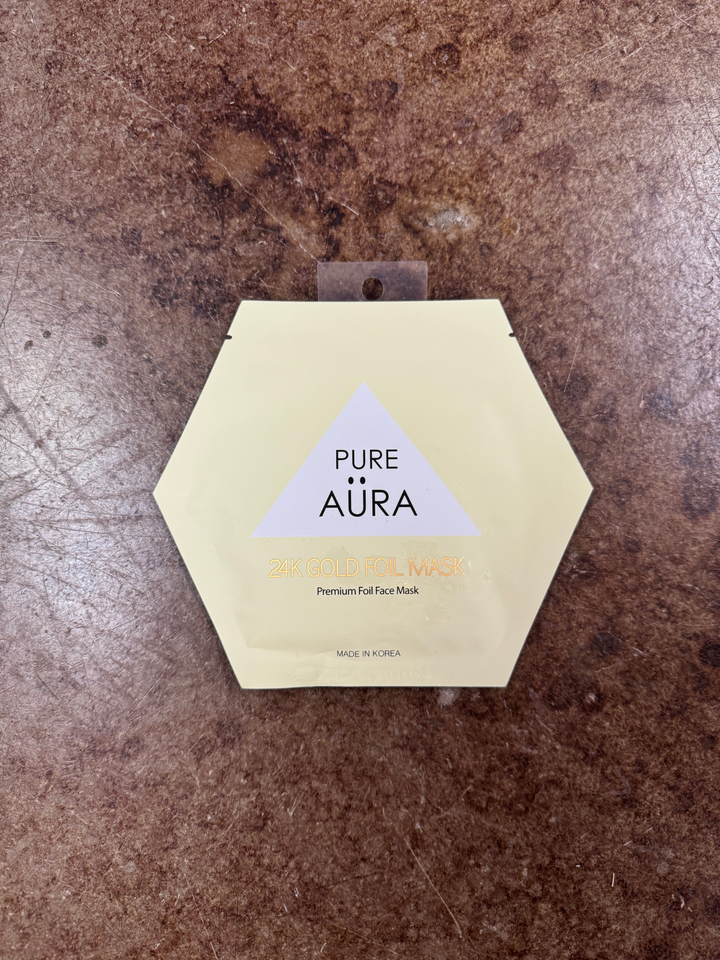 PURE AÜRA 24K GOLD FOIL MASK