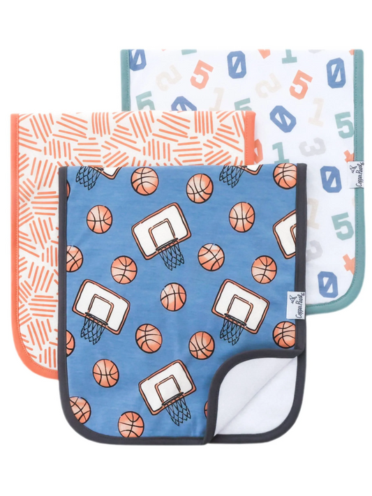 COPPER PEARL BURP CLOTHS IN DUNK