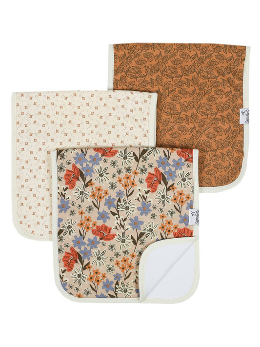 COPPER PEARL BURP CLOTHS IN EDEN