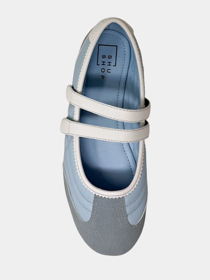 SALOME MARY JANE BALLET SNEAKER X LIGHT BLUE