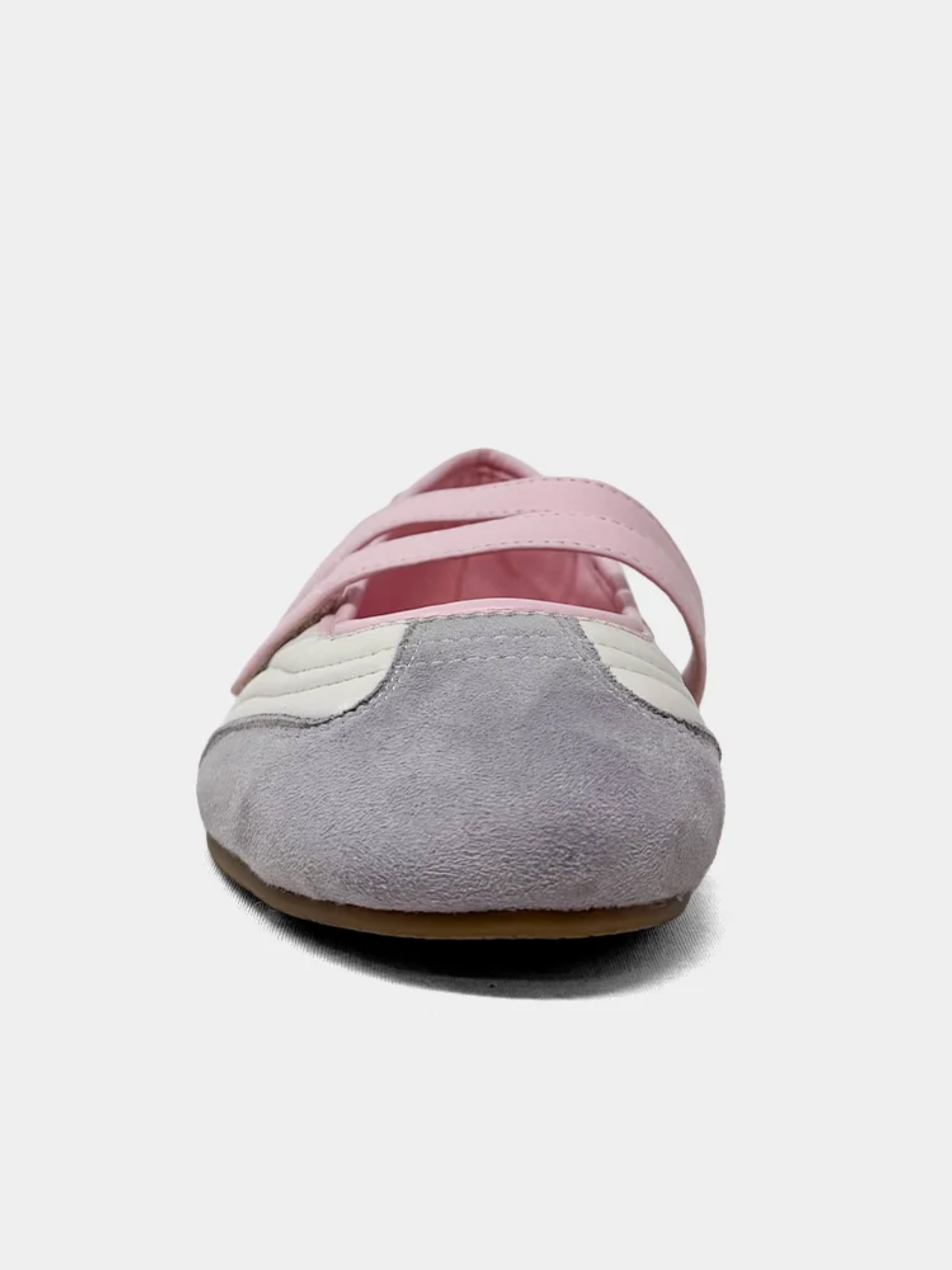 SALOME MARY JANE BALLET SNEAKER X LIGHT GREY &  PINK