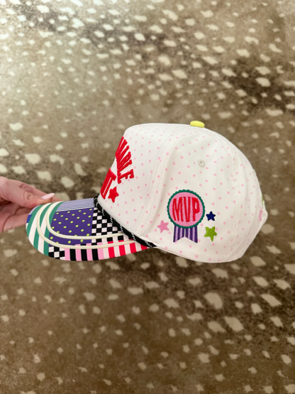MOST VALUABLE PARENT PATCHWORK TRUCKER HAT