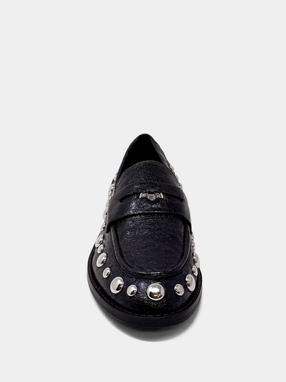 TRISHA STUDDED LOAFER X CHARCOAL