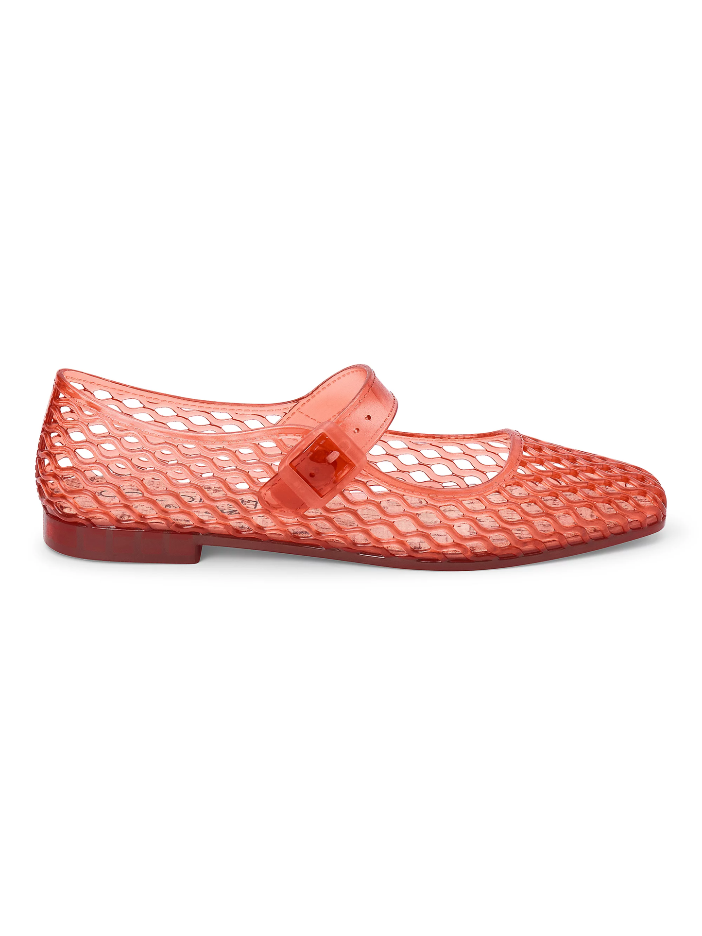 VICKY MARY JANE JELLY FLAT X RED