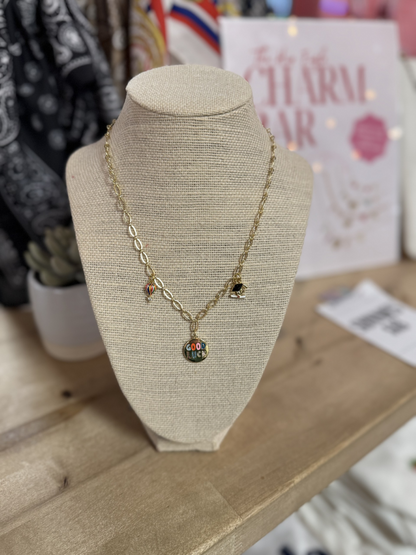 GOOD LUCK, GRAD! CHARM NECKLACE