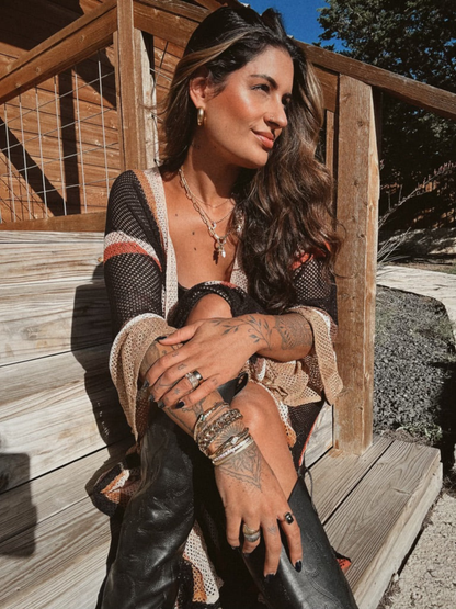 BÉLJOY BURKE CRYSTAL CUFF BRACELET X CLEAR