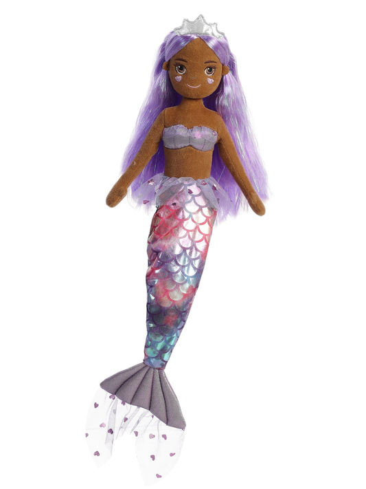 SEA SPARKLES™ CHEEKYS HEART MERMAID PLUSH