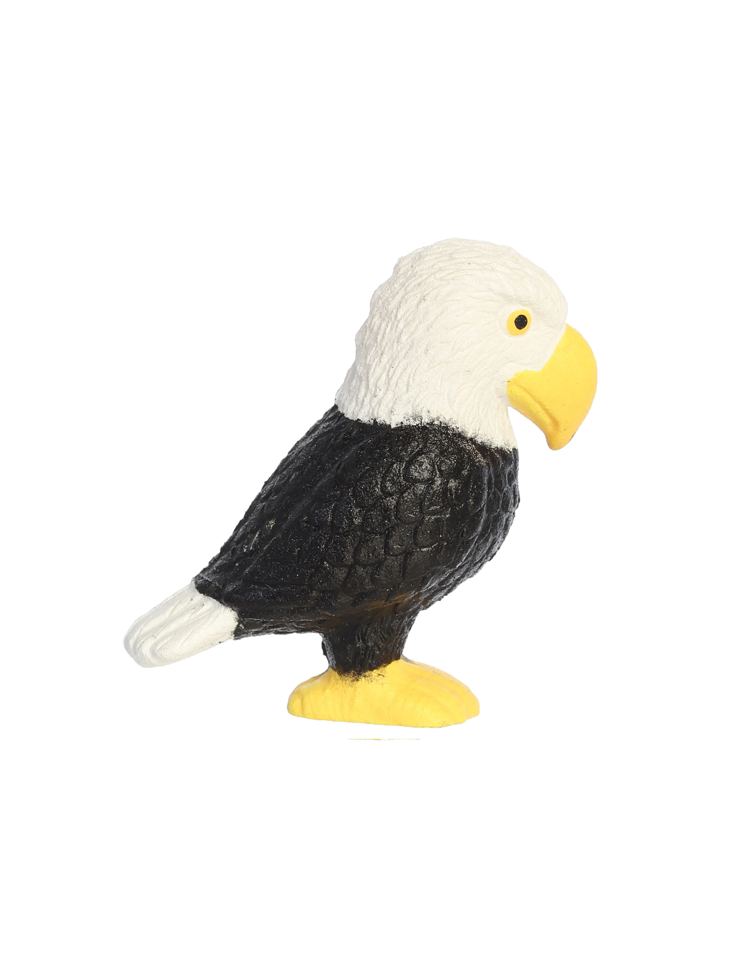 Aurora bald eagle grow-your-own toy figurine with white head and yellow beak