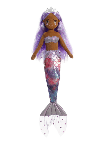 SEA SPARKLES™ CHEEKYS HEART MERMAID PLUSH