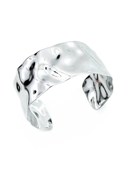 BÉLJOY BILLIE WAVE CUFF BRACELET X SILVER