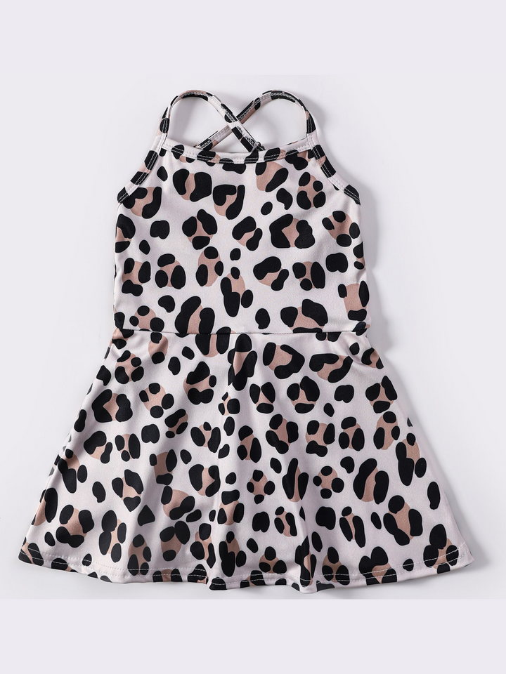 LEOPARD ATHLETIC GIRLS DRESS