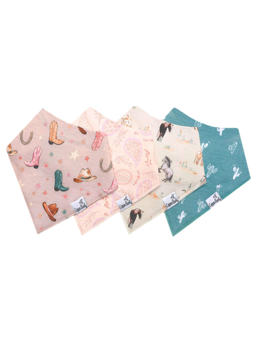 COPPER PEARL BANDANA BIBS IN CHEYENNE