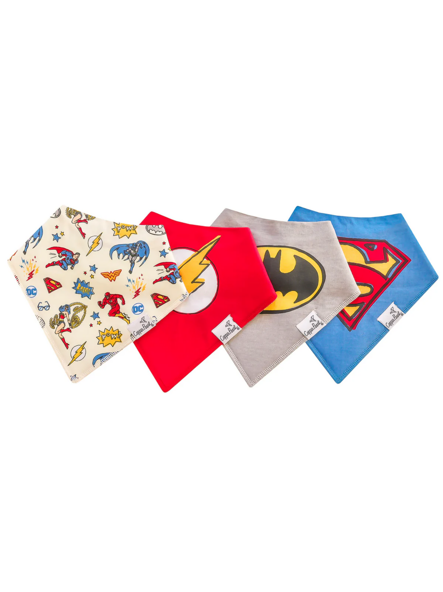 COPPER PEARL BANDANA BIBS IN JUSTICE LEAGUE