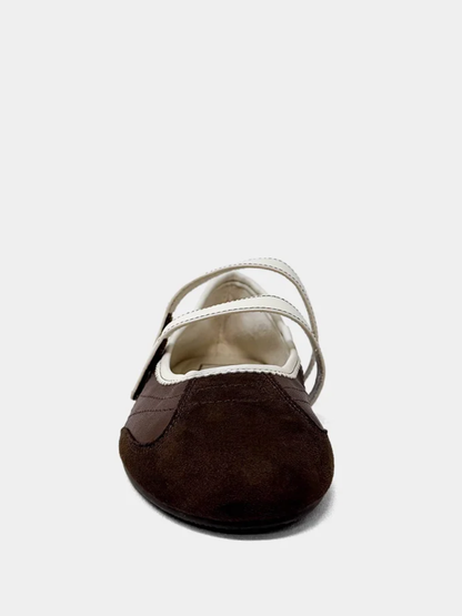 SALOME MARY JANE BALLET SNEAKER X BROWN