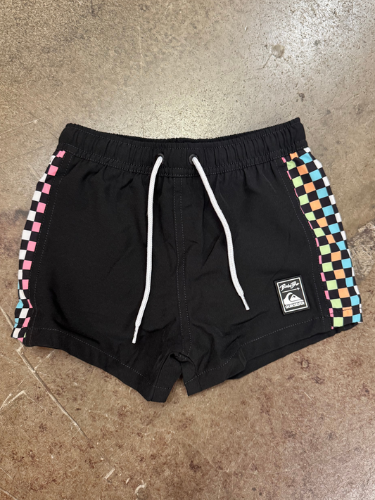 BINKYBRO SWIM TRUNKS CHECKERS X BLACK